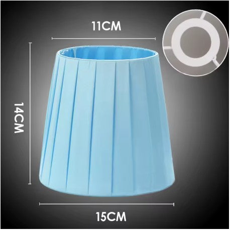 Abat jour lampe de chevet bleu
