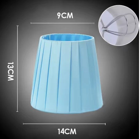 Abat jour lampe de chevet bleu