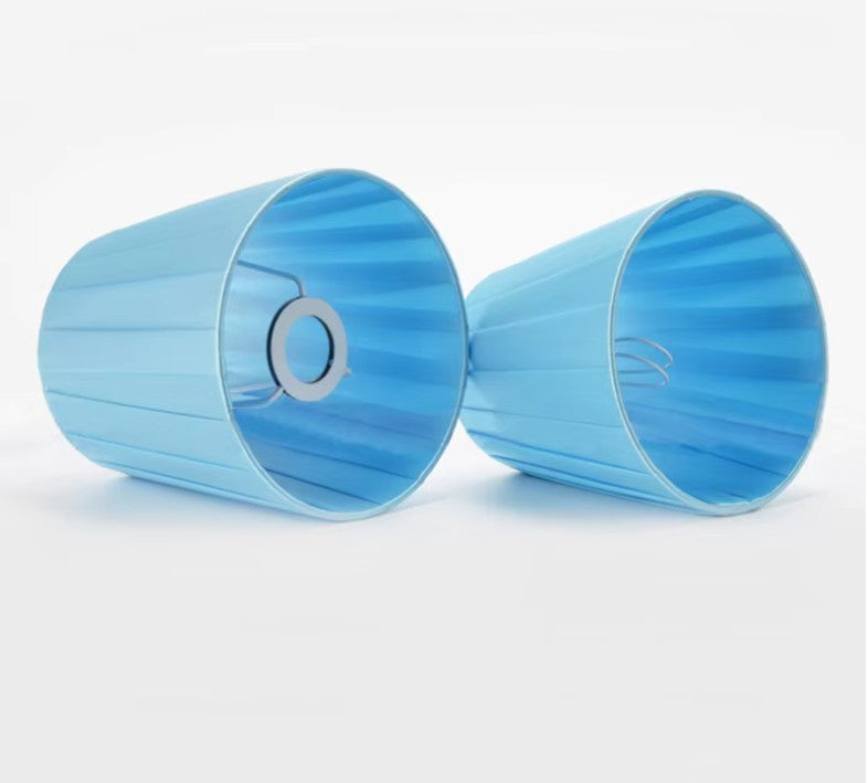 Abat jour lampe de chevet bleu