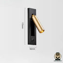 Lampe de chevet murale avec liseuse