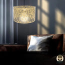 Abat jour ajoure metal pour lampe de chevet