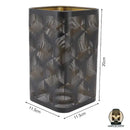 Abat jour ajoure metal pour lampe de chevet