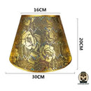 Abat jour conique lampe de chevet motif floral