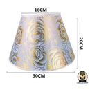 Abat jour conique lampe de chevet motif floral