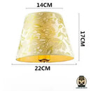 Abat jour doré lampe de chevet