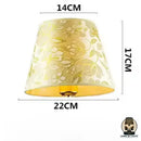 Abat jour doré lampe de chevet