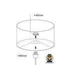 Abat jour en rotin pour lampe de chevet