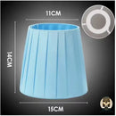 Abat jour lampe de chevet bleu