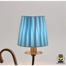 Abat jour lampe de chevet bleu