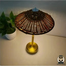 Abat jour lampe de chevet en rotin