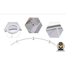 Abat jour lampe de chevet gris