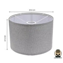 Abat jour lampe de chevet gris