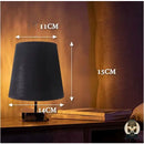 Abat jour noir lampe de chevet