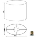Abat jour ovale pour lampe de chevet
