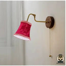 Abat jour rouge lampe de chevet