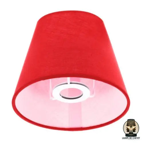 Abat jour rouge lampe de chevet