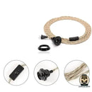 Ensemble suspension et lampe de chevet bambou