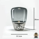 Lampe de chevet abat jour en verre