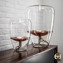 Lampe de chevet abat jour en verre