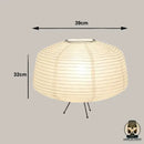 Lampe de chevet abat-jour papier