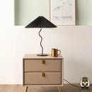 Lampe de chevet abat jour plissé