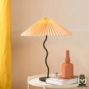 Lampe de chevet abat jour plissé