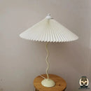 Lampe de chevet abat jour plissé