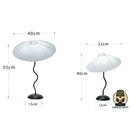 Lampe de chevet abat jour plissé