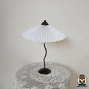 Lampe de chevet abat jour plissé