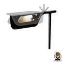 Lampe de chevet acier noir