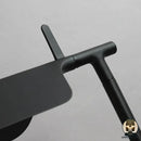 Lampe de chevet acier noir