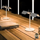 Lampe de chevet acier noir