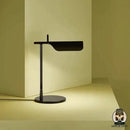 Lampe de chevet acier noir