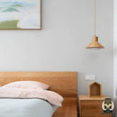 Lampe de chevet avec bois naturel