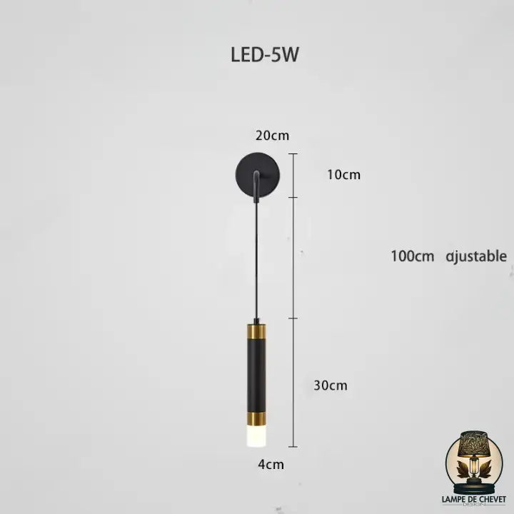 Lampe de chevet avec liseuse