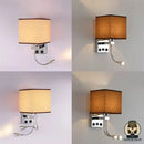 Lampe de chevet avec liseuse led