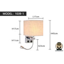 Lampe de chevet avec liseuse led