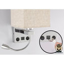 Lampe de chevet avec liseuse led