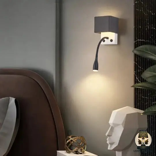 Lampe de chevet avec liseuse led