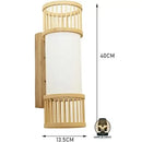 Lampe de chevet bambou rotin