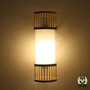 Lampe de chevet bambou rotin