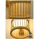 Lampe de chevet bambou rotin