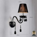 Lampe de chevet baroque noire