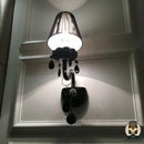 Lampe de chevet baroque noire