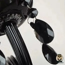 Lampe de chevet baroque noire