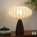 Lampe de chevet blanc et bois