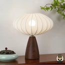 Lampe de chevet blanc et bois