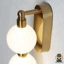 Lampe de chevet blanc et doré