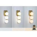 Lampe de chevet blanc et doré