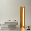 Lampe de chevet bois brut